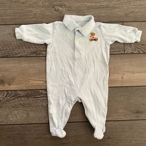 Ralph Lauren Polo Bear Onesie w/ Footies